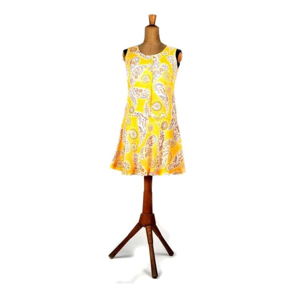 Abito corto anni 60 giallo