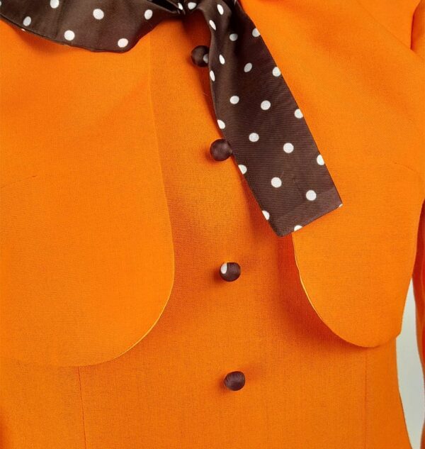 Abito donna anni 70 arancione