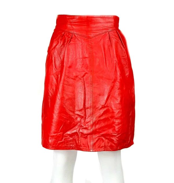 Gonna di pelle rossa