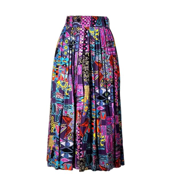 Gonna lunga anni '80/'90 a colori