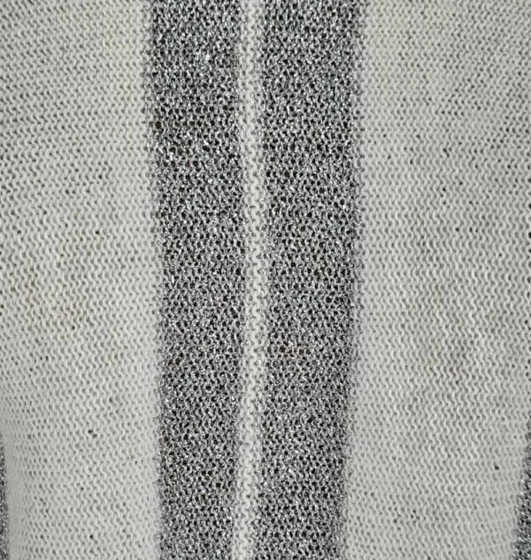 Maglione donna panna e lamé