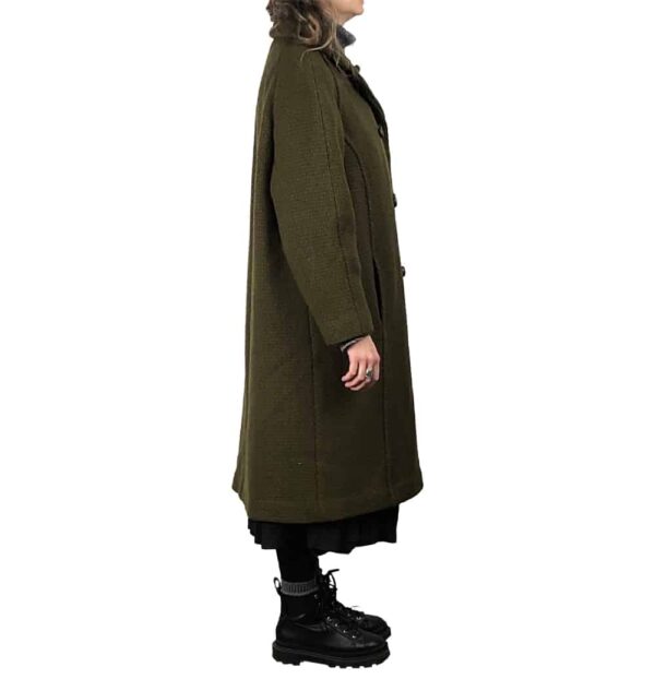 Cappotto verde pisello