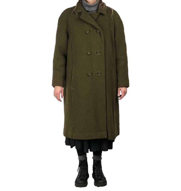 Cappotto verde pisello