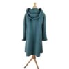 Cappotto verde con cappuccio anni 80