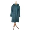 Cappotto verde con cappuccio anni 80