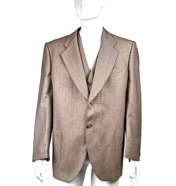 Completo giacca e gilet in pura lana vergine