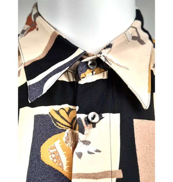 Camicia anni 90 a manica corta in viscosa