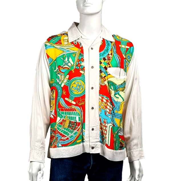 Camicia anni 90. Tessuto fermo in cotone.