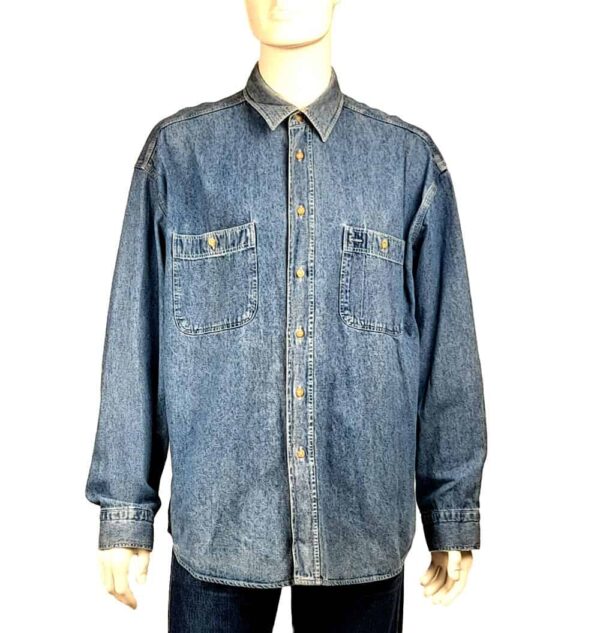 Camicia di jeans tessuto fermo