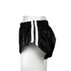 Short in pelle nero