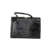Borsa nera in pelle.