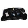 Borsa pochette nera con fibbia