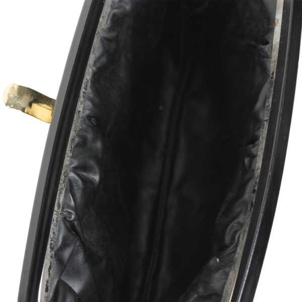 Borsa pochette nera con fibbia