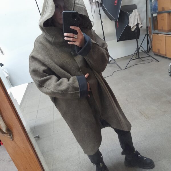 Giaccone in lana cotta