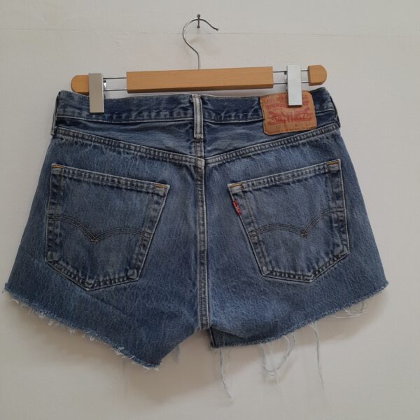 Jeans short Levi's 501denim effetto candeggiato