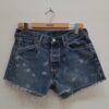 Jeans short Levi's 501denim effetto candeggiato