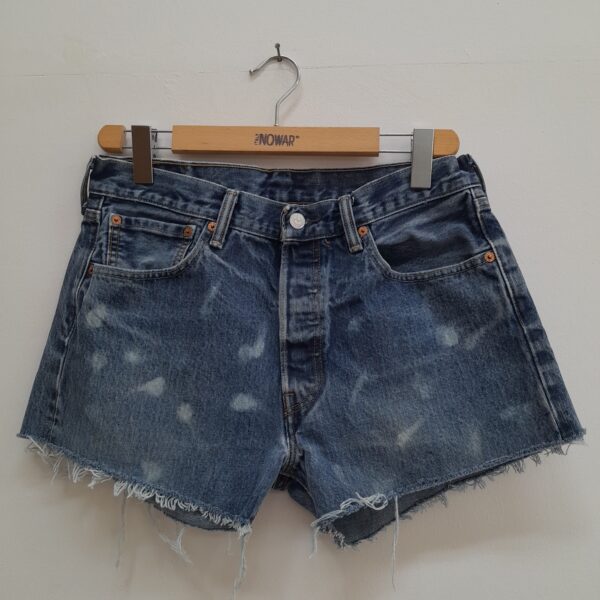 Jeans short Levi's 501denim effetto candeggiato