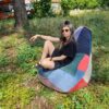 Involucro per rivestimento poltrona Pouf multicolore