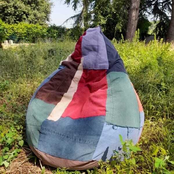 Involucro per rivestimento poltrona Pouf multicolore