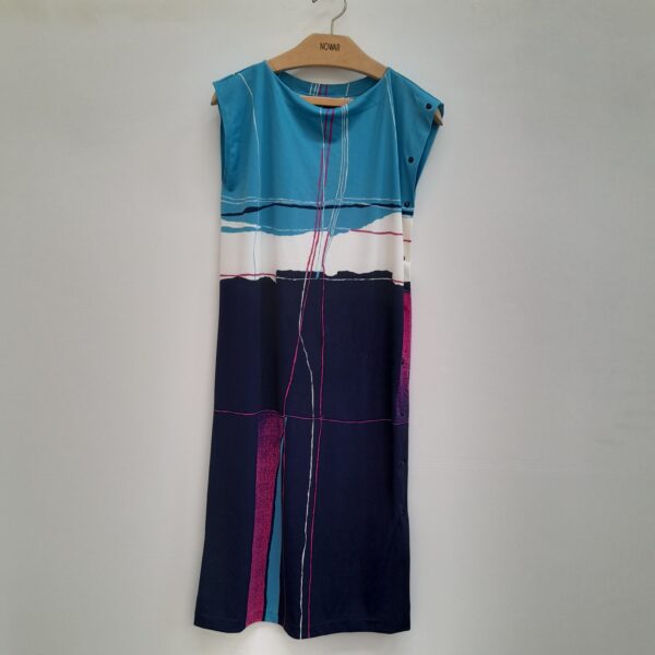 ABITO VINTAGE ANNI 80 STAMPA ASTRATTA