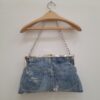 Borsa jeans pitonata