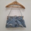 Borsa jeans pitonata