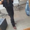 Pantalone in velluto a coste nero