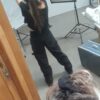 Pantalone in velluto a coste nero