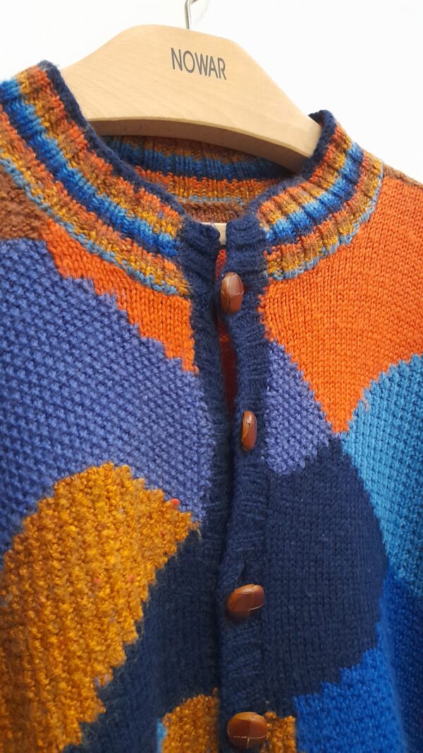 CARDIGAN PATCHWORK FATTO A MAGLIA