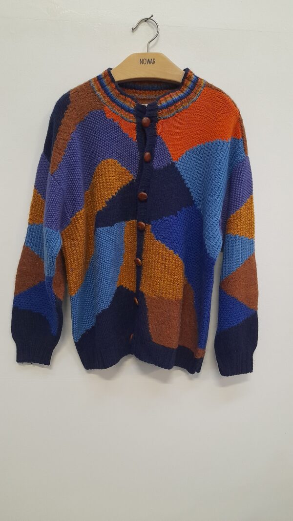 CARDIGAN PATCHWORK FATTO A MAGLIA